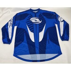 Answer Racing Syncron Blue V Neck Jersey Shirt Mens Size XL‎ Motocross